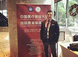 Dr. Calobrace in China at a convention